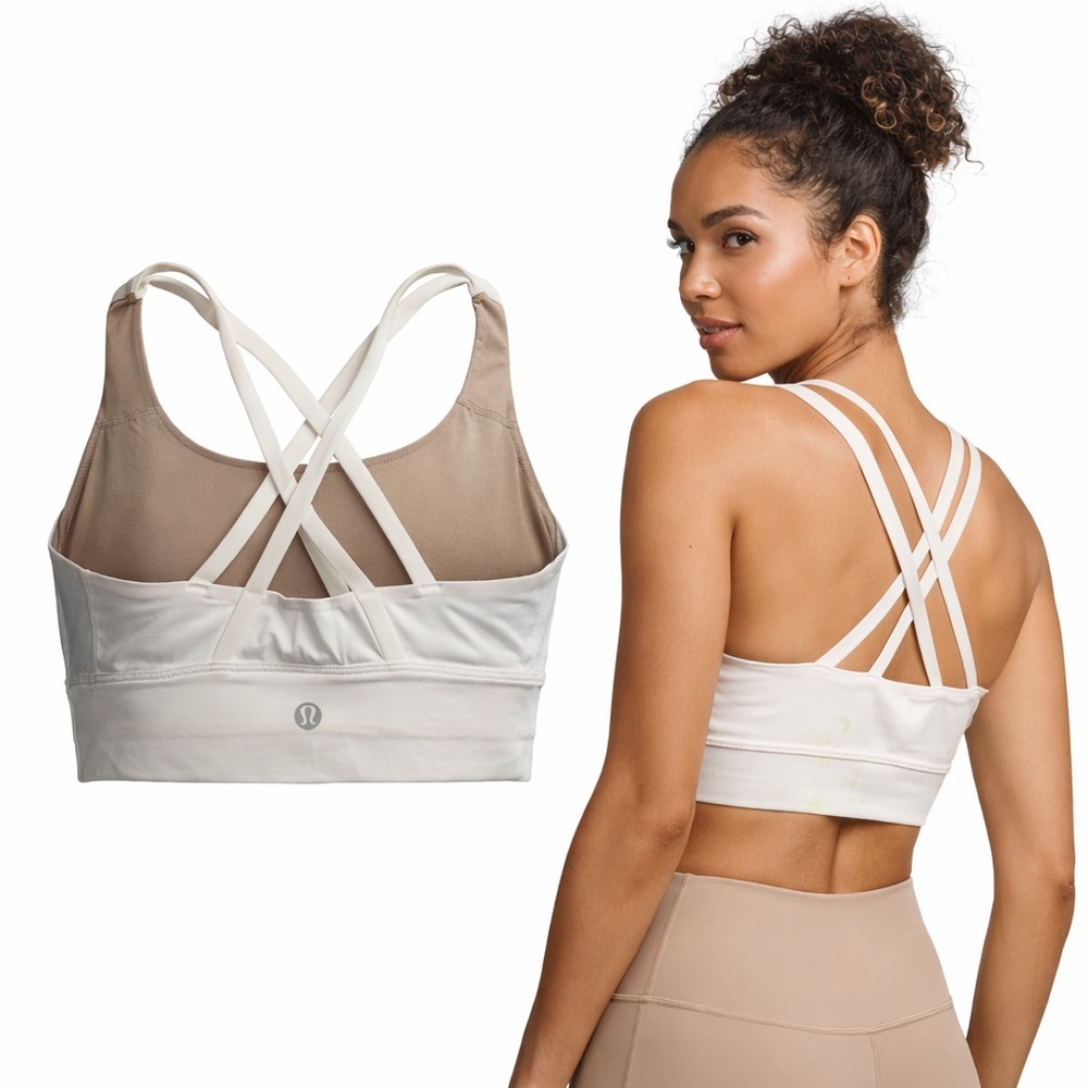 Lululemon | White Criss Cross Sports Bra | Size 6